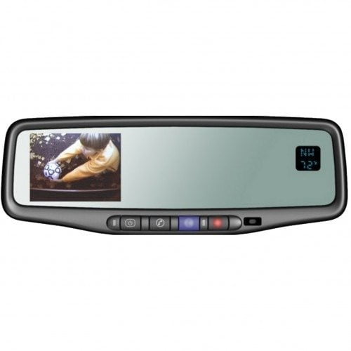 BRANDMOTION 9002-9511 GM ONSTAR AUTO DIMMING REAR VISION MIRROR W/ 3.5IN DISPLAY & COMP/TEMP (INCLUDES TEMP SENSOR)