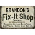 thumbnail image 1 of BRANDON'S Fix-It Shop Sign Grandpa Dad Wall Decor Gift 8x12 Metal 208120006071, 1 of 1