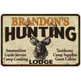 thumbnail image 1 of BRANDON'S Hunting Lodge Sign 8 x 12 High Gloss Metal 208120015071, 1 of 1