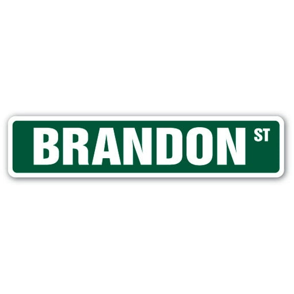 BRANDON Street Sign Childrens Name Room Sign | Indoor/Outdoor | 36" Wide