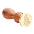 thumbnail image 1 of BRANDONOMICS Antique Wood Handle Metal Christmas Sealing Wax Stamps Invitations Decor (4, 1 of 7