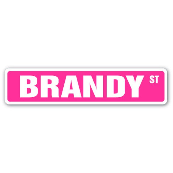 BRANDY Street Sign Childrens Name Room Sign | Indoor/Outdoor | 36" Wide