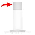 thumbnail image 1 of BRANO GS01S Series Flue Extension Kit for 9-10 Ft Ceilings - 15.75 inch Chimney Range Hood Accessory in Stainless Steel (Model: 01SChimney), 1 of 6