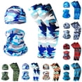 thumbnail image 1 of BRANROY Camouflage Compression Sleeves for Men Set - Arm Sleeves for Men UV Protection, Sun Protection Sleeves, Cycling Hat and Face Mask for Outdoor Activities,Blue, 1 of 3