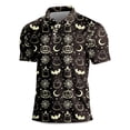 thumbnail image 1 of BRANROY Halloween Novelty Shirts for Men - Short Sleeve Button Down Casual Hawaiian Summer Tops with Funny Graphic Print and Breathable Material for Holiday and Daily Use,Multicolor XL, 1 of 6