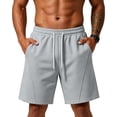 thumbnail image 1 of BRANROY Men's Air Layer Gym Shorts - Casual Athletic Shorts for Men, Elastic Waist with Drawstring, Side Pockets, Ideal for Beach, Gym and Daily Wear,Gray 2XL, 1 of 9