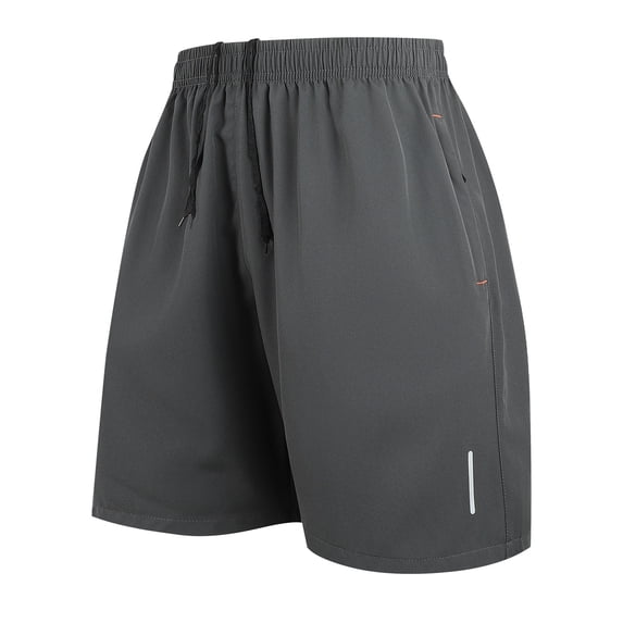 BRANROY Men's Athletic Running Shorts 5-Inch Casual Outdoor Sports Breathable Quick-Dry Fitness Gym Training,Gray L