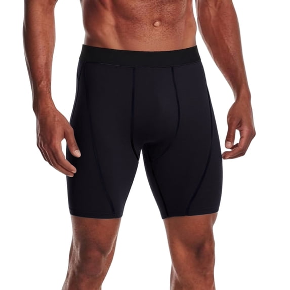 BRANROY Men's Triathlon Swim Sport Shorts - Breathable Tight Fit Compression Shorts for Men, Mens Casual Shorts for Workout and Beach,Black,L