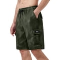 thumbnail image 1 of BRANROY Mens Cargo Shorts Multi‑Pockets - Stretch Comfy Loose Fit Shorts, Suitable for Hiking Shorts, Beach Shorts, and Casual Sport Shorts with Adjustable Drawstring,Army Green,M, 1 of 8
