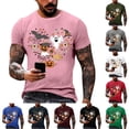 thumbnail image 1 of BRANROY Mens Short Sleeve Halloween Print Shirt - Casual T-Shirt Lightweight Tee, Breathable Graphic Top for Men, T Shirts for Men, Mens Funny Design Summer Shirts ,Green,L, 1 of 6