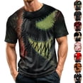 thumbnail image 1 of BRANROY Mens Summer Shirts Halloween Crewneck T-Shirt - Breathable Short Sleeve Mens T-Shirts, Casual Graphic Tees for Men, Shirts for Men Trick or Treat,Dark Gray,S, 1 of 7