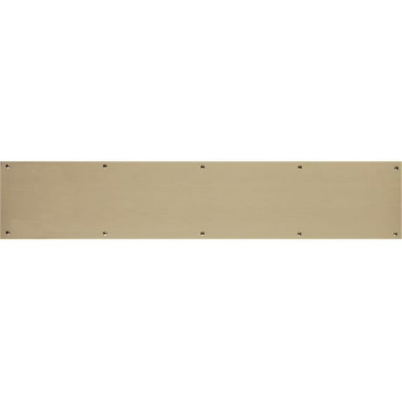 BRASS Accents A09-P0640-609ADH 6 in. x 40 in. Kick Plate Antique Brass Adhesive Mount