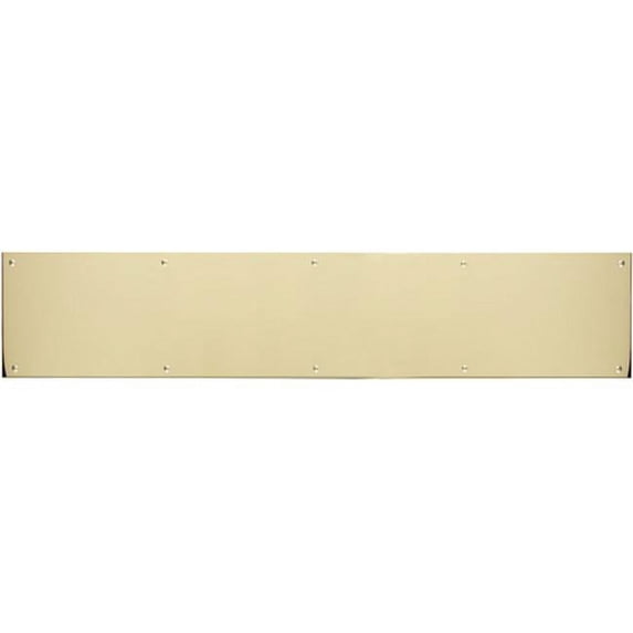 BRASS Accents A09-P0830-628MAG 8 in. x 30 in. Kick Plate Polished Brass-Aluminum Magnetic Mount