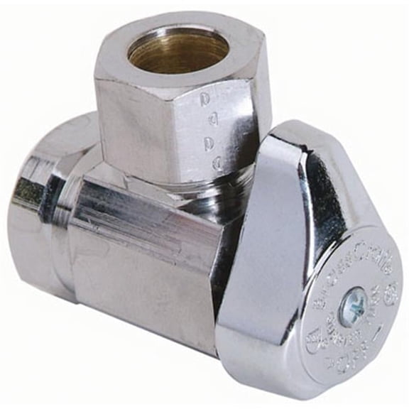 BRASS CRAFT SERVICE PARTS Chrome Angle Stop Valve, 1/2 x 1/2-In. G2R37X CD