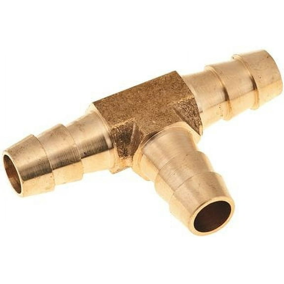 NATIONAL BRAND ALTERNATIVE GIDDS-391406 Brass Hose Barb Tee, 3/8" - 391406