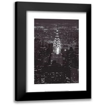 BRAUN Studio 12x14 Black Modern Framed Museum Art Print Titled - Chrysler Building