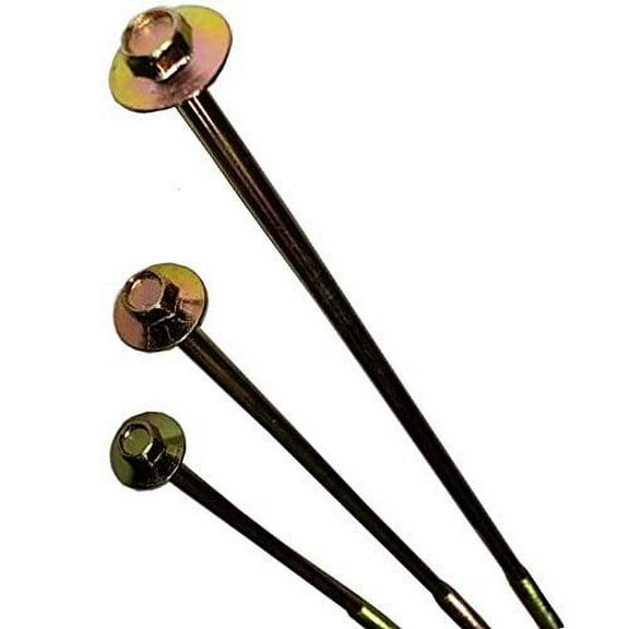 BRAUNY BOY - #12 x 10”- Extra Long Structural Lag Heavy Duty Construction Wood Screw – Yellow Zinc Corrosion Resistant Coating Exterior Timber, Landscape - Easy HEX Head Drive – Fl