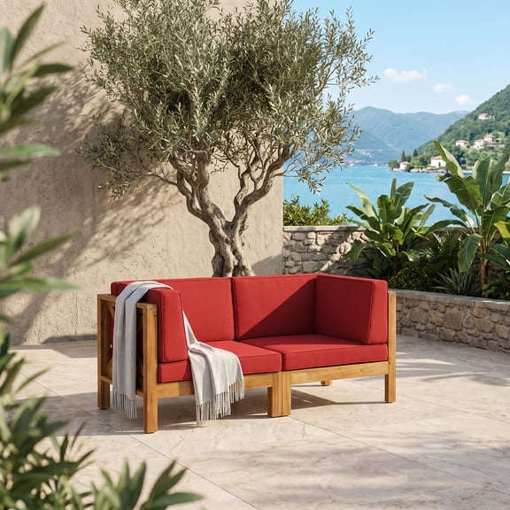BRAVA X-BACK LOVESEAT, RED
