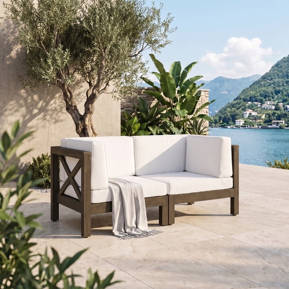 BRAVA X-BACK LOVESEAT, WHITE