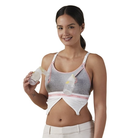 BRAVADO! DESIGNS Women’s Hands-Free Clip and Pump Strapless Pumping Accessory | Dove Heather | S