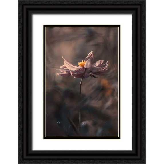 BRAVIN, Fabien 17x24 Black Ornate Wood Framed with Double Matting Museum Art Print Titled - Japanese Style