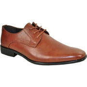 BRAVO Men Dress Shoe KING-1 Classic Oxford with Leather Lining Brown 12W