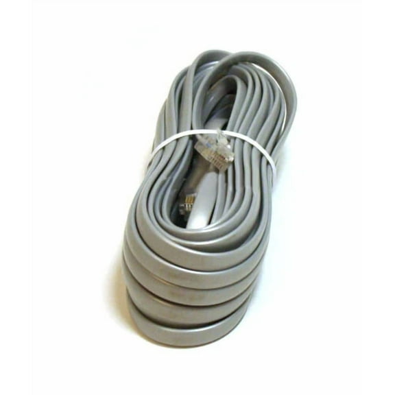 BRAWN- 25Ft Phone Cable Wire Rj12 Rj-12 6P6C Straight For Data Telephone Line Cord