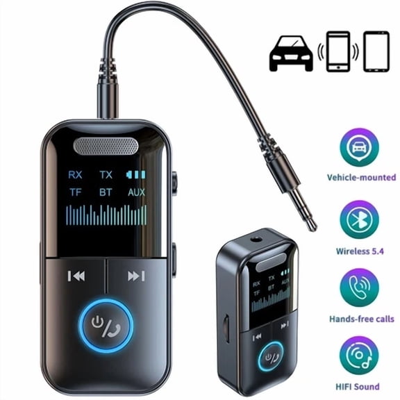 BRAWN- 4In1 Bluetooth Audio Adapter Wireless Receiver Transmitter Mp3 Player 3.5Mm Aux