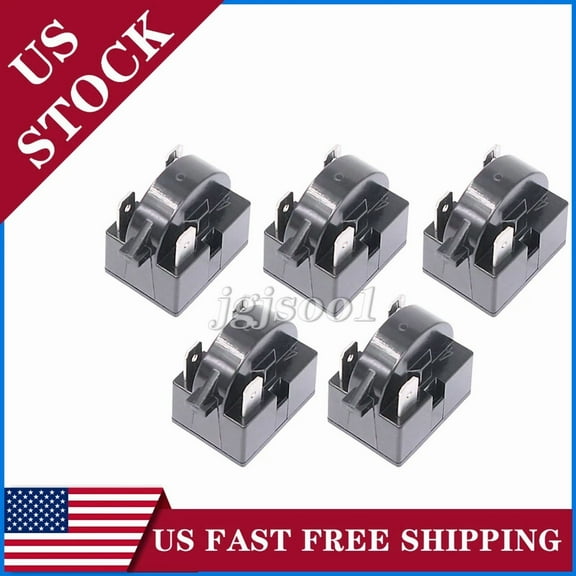 BRAWN- 5Pcs 3-Pin Ptc Start Relay Qp2-4R7 / Qp2-4.7 For Refrigerator Freezer Compressor