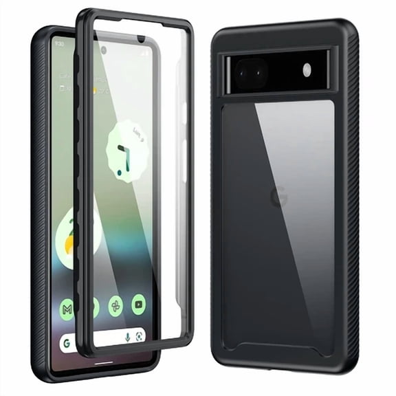 BRAWN- For Google Pixel 6A Shockproof Full Case, Built-In Screen Protector Phone Cover