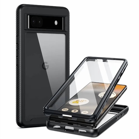 BRAWN- For Google Pixel 6A Shockproof Rugged Case Cover & Built-In Screen Protector