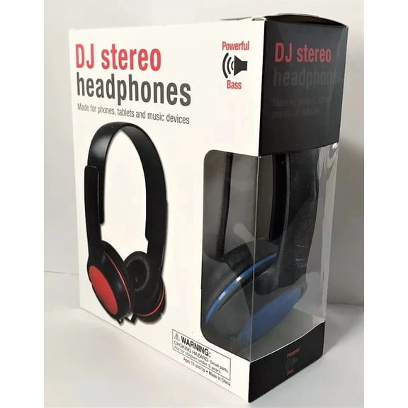 BRAWN- New! Dj Style Stereo Headphones Hq Sound Home Audio Studio Phone Tablet Pc Blue