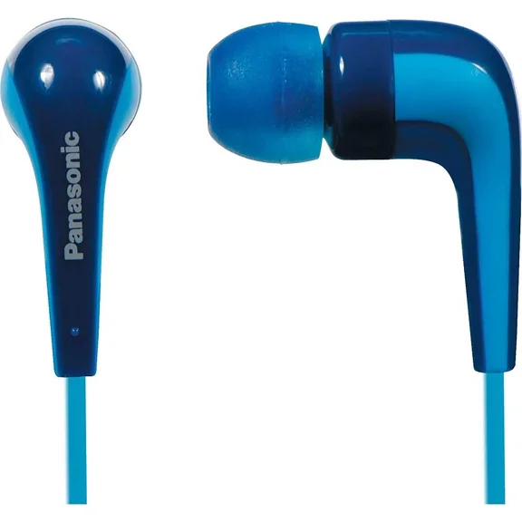 BRAWN- Panasonic Rp-Hje140 L-Shaped In-Ear Earbuds Headphone - Blue
