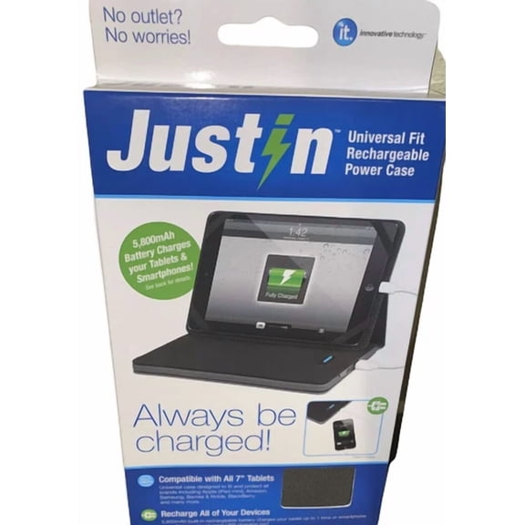 BRAWN- Rechargeable Power Case For 7" Tablets And Phones Innovative Technology Justin