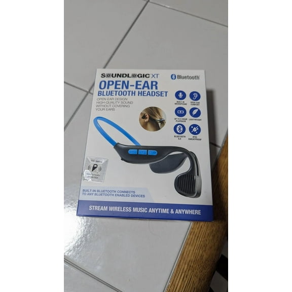 BRAWN- Soundlogic Xt Open-Ear Wireless Bluetooth Headset 6 Hours Of Playtime New