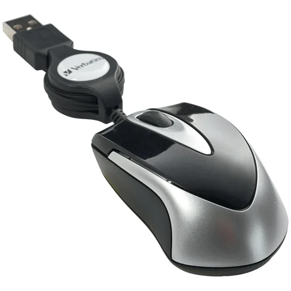 BRAWN- Verbatim Metro Series Corded Optical Computer Mouse, Mini Travel, 3...