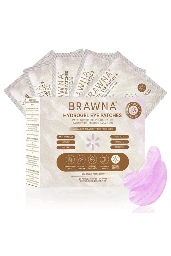 Hydrogel Under Eye Mask Patch with Retinol, Collagen, Peptides, Hyaluronic Acid - For Puffy Eyes, Dark Circles, Undereye Bags - Vegan Cruelty-Free Skincare Birthday Gifts for Women - 24 Pairs
