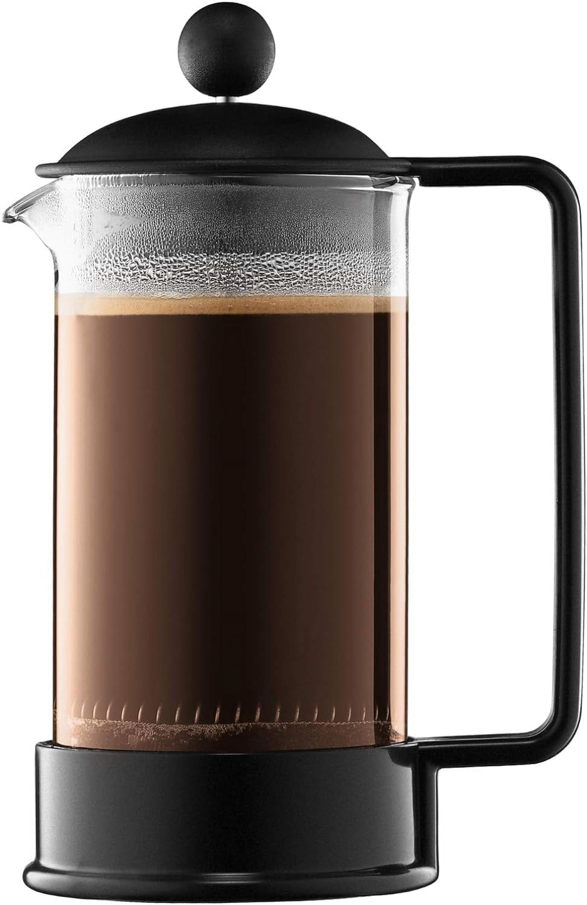 Bodum Brazil 12 Ounce Black French Press with Borosilicate Glass