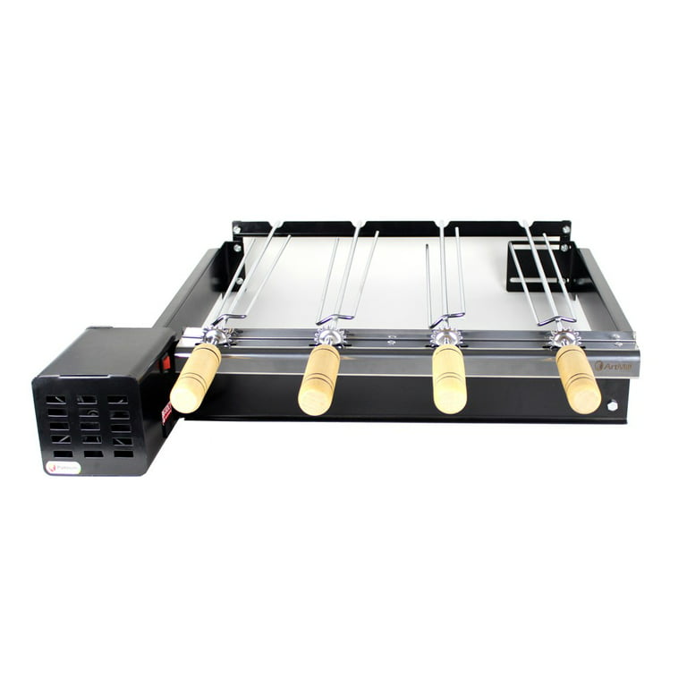 BRAZILIAN ROTISSERIE BBQ GRILL WITH 4 TRIDENT SKEWERS