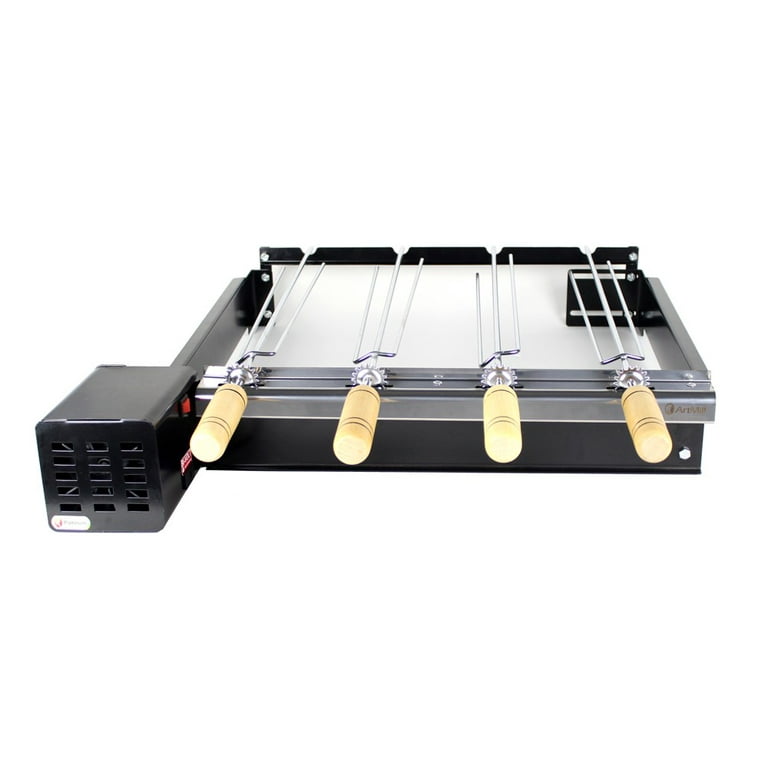 BRAZILIAN ROTISSERIE BBQ GRILL WITH 4 TRIDENT SKEWERS