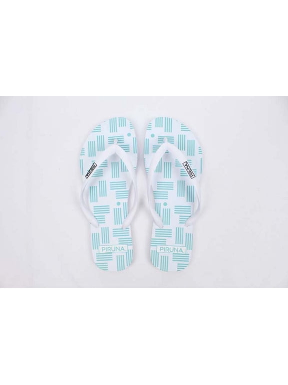 BRAZILIAN SOFT FLIP-FLOPS PATTERN LINES GREEN LINES