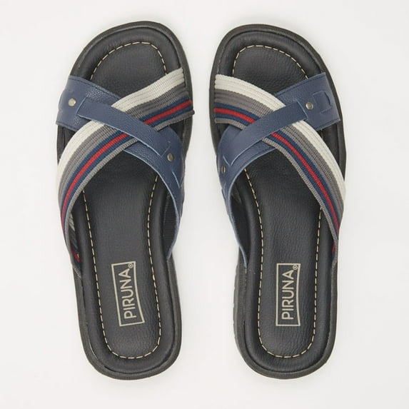 BRAZILIAN UNISEX LEATHER SANDALS BLUE