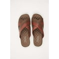 thumbnail image 1 of BRAZILIAN UNISEX LEATHER SANDALS BROWN, 1 of 2