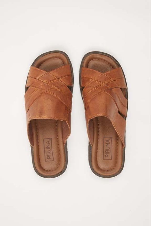 BRAZILIAN UNISEX LEATHER SANDALS BROWN