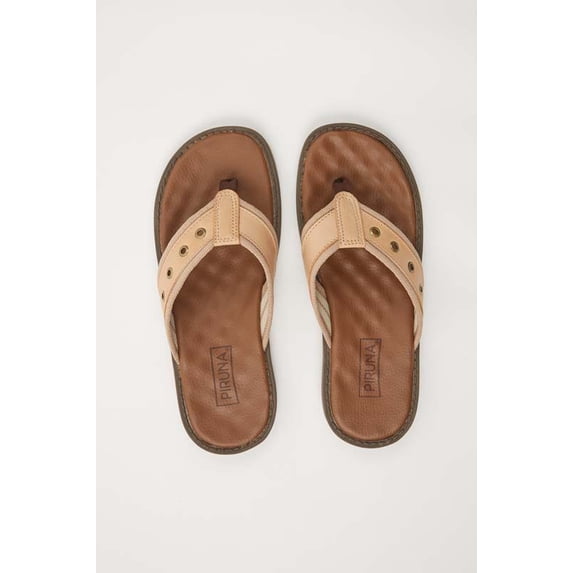 BRAZILIAN UNISEX LEATHER SANDALS BROWN