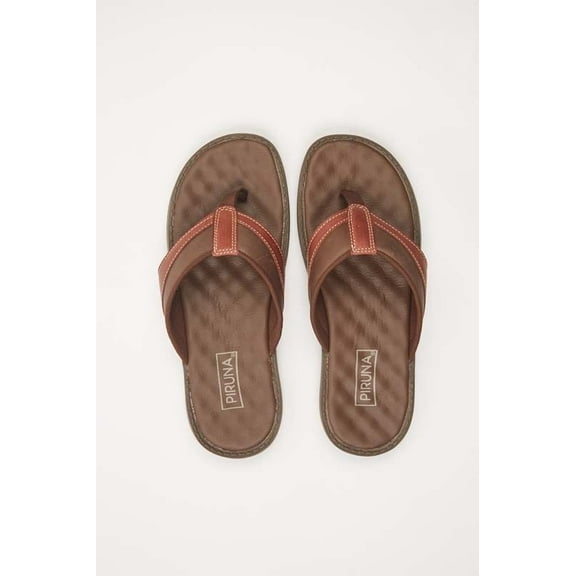 BRAZILIAN UNISEX LEATHER SANDALS BROWN
