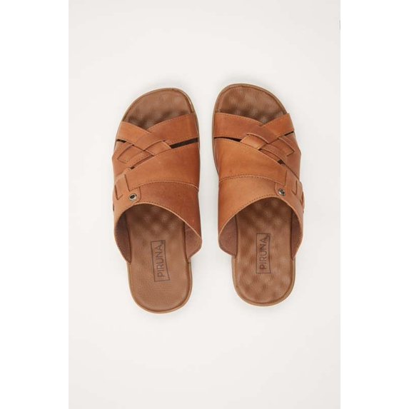BRAZILIAN WOMENS LEATHER SANDALS BROWN