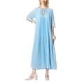 thumbnail image 1 of BRC By BURRYCO womens  Maxi Dress, 8, Blue, 1 of 3