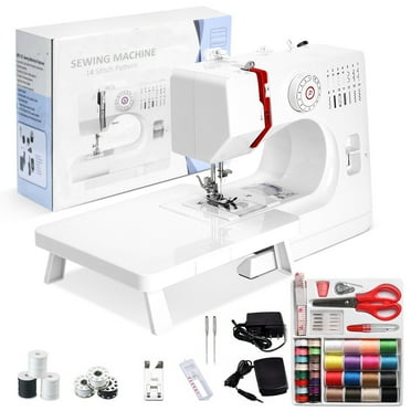 Mini Sewing Machine, Portable Adjustable 2-Speed Double Thread Sewing ...