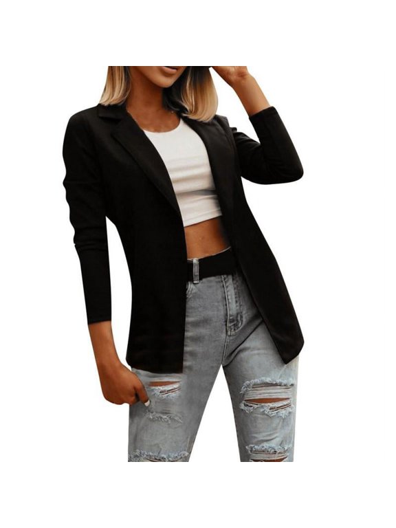 S-XL Women's Fashion Thin Section Long-sleeved Cardigan Wear Casual Office Suit Jacket Female Blouse